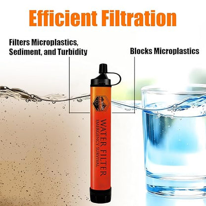 High-Capacity Survival Water Filter Straw Kit - Image 2