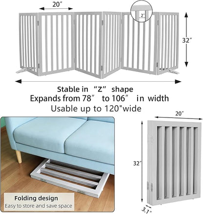 Dog Gate Indoor, Freestanding Dog Fence - Image 7