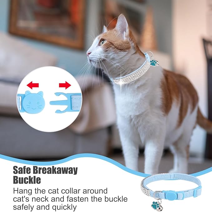 EXPAWLORER Soft Velvet Safe Cat Collars - Image 6