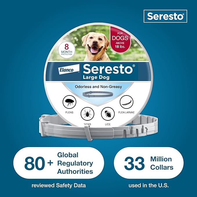 Seresto Large Dog Vet-Recommended Flea & Tick Treatment & Prevention Collar - Image 7