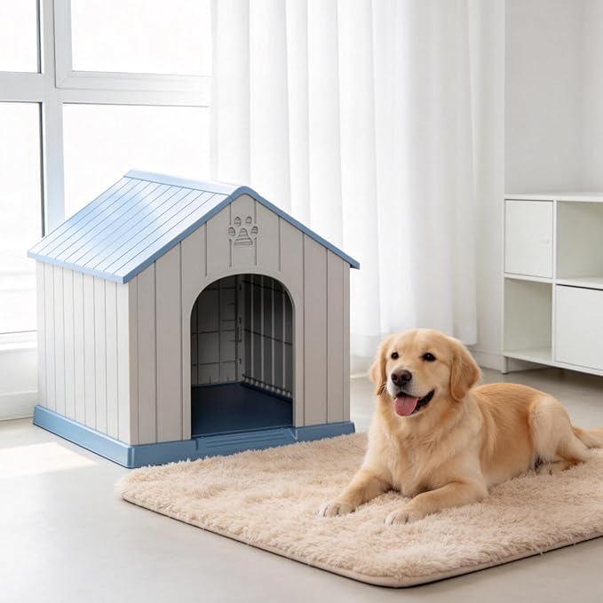 DRATO Indoor & Outdoor Dog Houses, Resin Material Dog House - Image 2