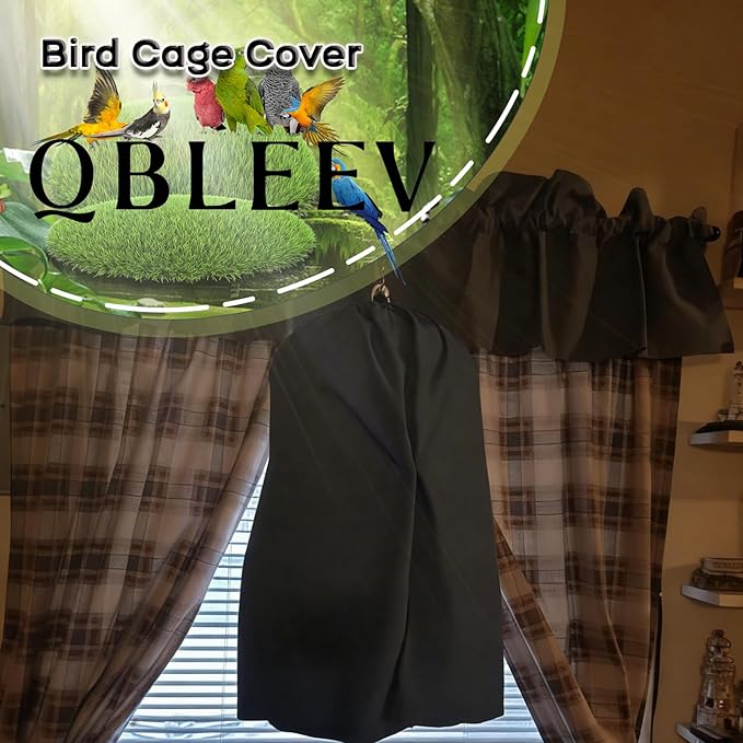 QBLEEV Round Parrot Birdcage Cover Pet Universal Blackout Cage Cover Shade - Image 5