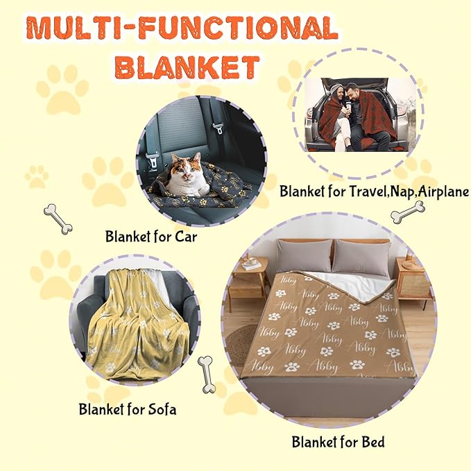 Custom Dog Blankets with Names - Image 6