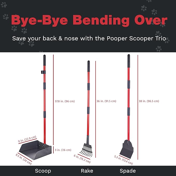 Pawler Pooper Scooper for Large Dogs, Small Dogs and Horses, Metal Poop Scooper - Image 4