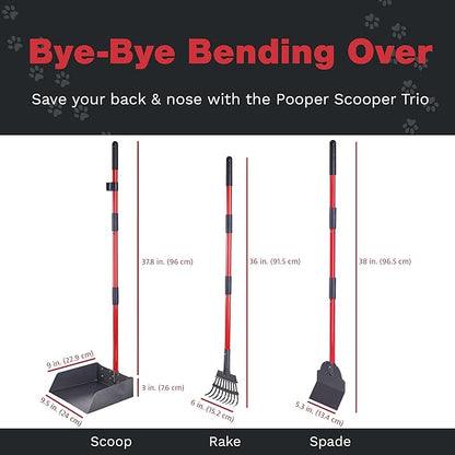 Pawler Pooper Scooper for Large Dogs, Small Dogs and Horses, Metal Poop Scooper - Image 4