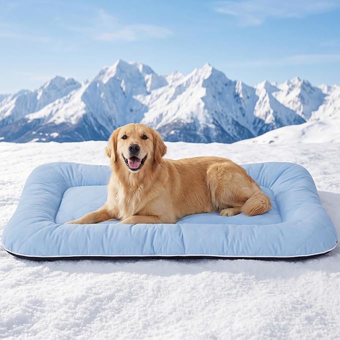 ZOMISA Cooling Dog Bed Q-MAX >0.5, Cooling Crate Mat by Zomisia
