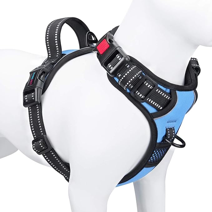 PHOEPET No Pull Dog Harness 3M Reflective Adjustable Vest by PHOEPET