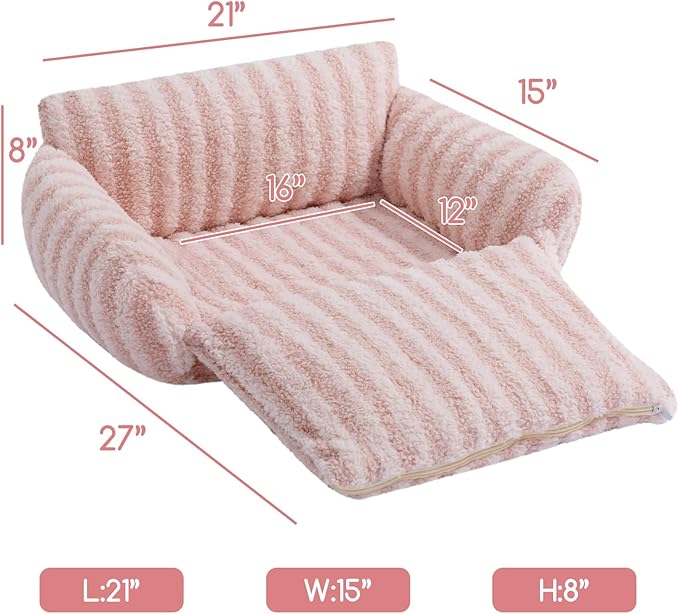 Hollypet Cat Bed Fluffy Plush Multifunctional Double-Layer Machine Washable - Image 3