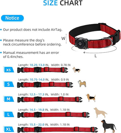 Upgraded AirTag Dog Collar, IP68 Waterproof Air Tag Dog Collar Holder, - Image 6