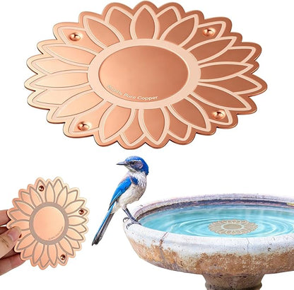 Copper Bird Bath Purification Disk, Outdoor Bird Bowls All-Season - Image 4