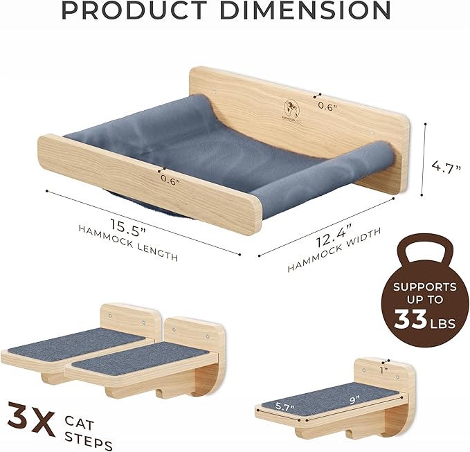 Space-Saving Cat Wall Shelves – Interactive Cat Wall Climber - Image 3