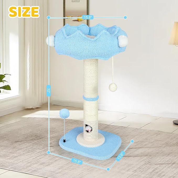 Tall Cat Scratching Post for Indoor Cats Adults, Cat Scratch Post - Image 5