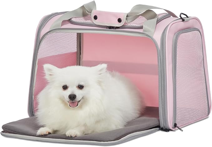 PETSFIT Cat Carrier for Large Cats, Dog Carriers for Small Dogs Under 25 Lbs by Petsfit