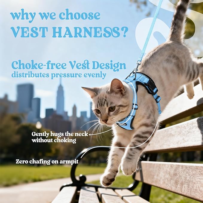 rabbitgoo Cat Harness and Leash Set, Escape Proof Kitten Harness - Image 3