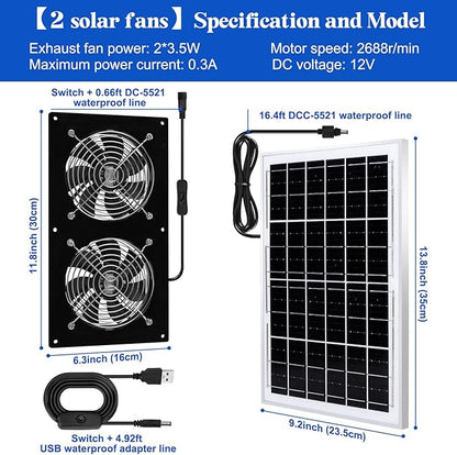 HNRLOY Solar Exhaust Fans & Powered Fan - Image 7