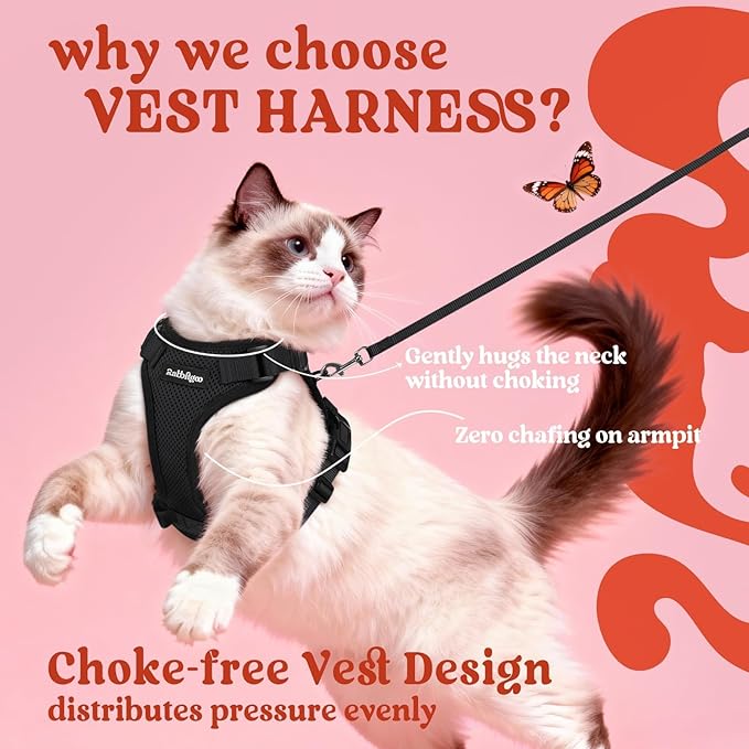 rabbitgoo Cat Harness and Leash Set, Escape Proof Vest Harness - Image 3