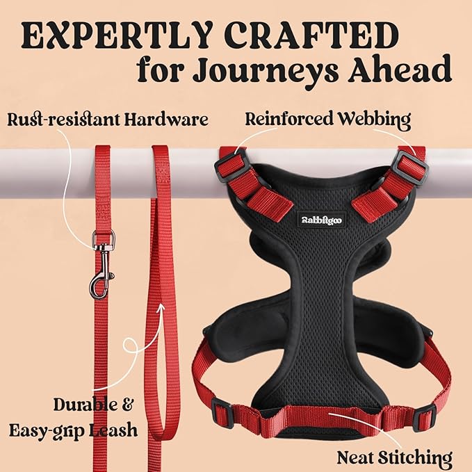 rabbitgoo Cat Harness and Leash Set, Escape Proof Kitten Harness - Image 7