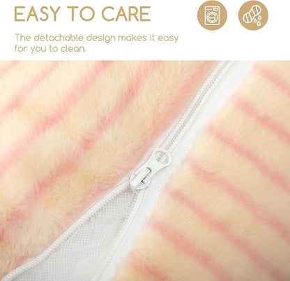 Hollypet Cat Bed Fluffy Plush Multifunctional Double-Layer Machine Washable - Image 7