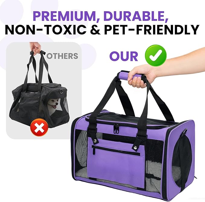 Expandable Cat Carrier Airline Approved Soft-Sided Pet Travel Carrier - Image 5