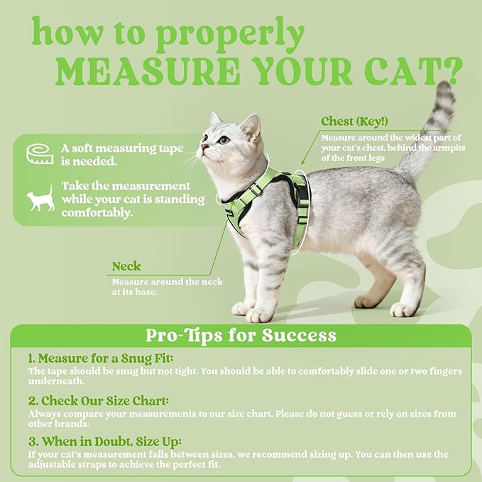 rabbitgoo Cat Harness and Leash Set, Escape Proof Vest Harness - Image 2