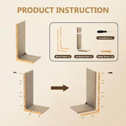 SMARTBEAN 3-Pack Cardboard Cat Scratcher - Image 6