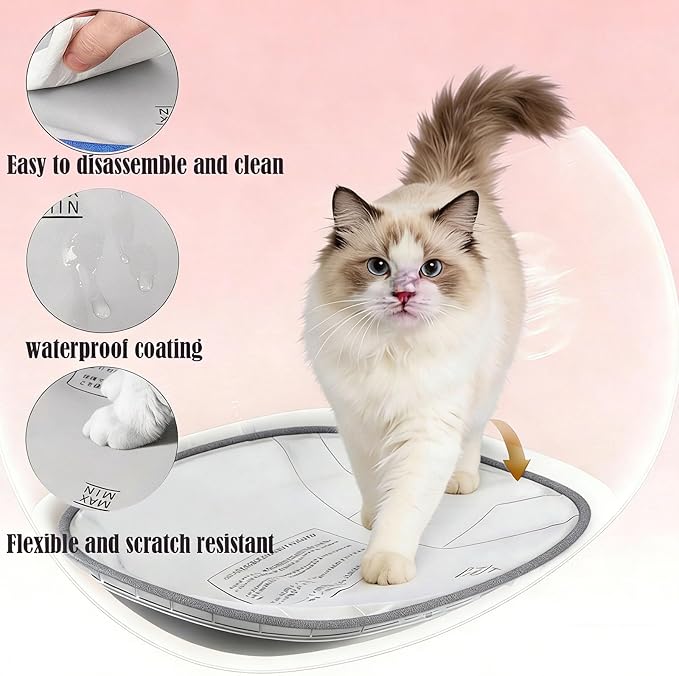 Portable Pet Pivot Litter Box Replacement pad，Open-Top Automatic Litter Box - Image 5