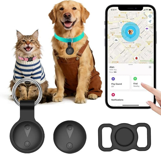 Pet GPS Tracker for Dogs, Smart Mini Location Collar Trackers for Cats by Focushine