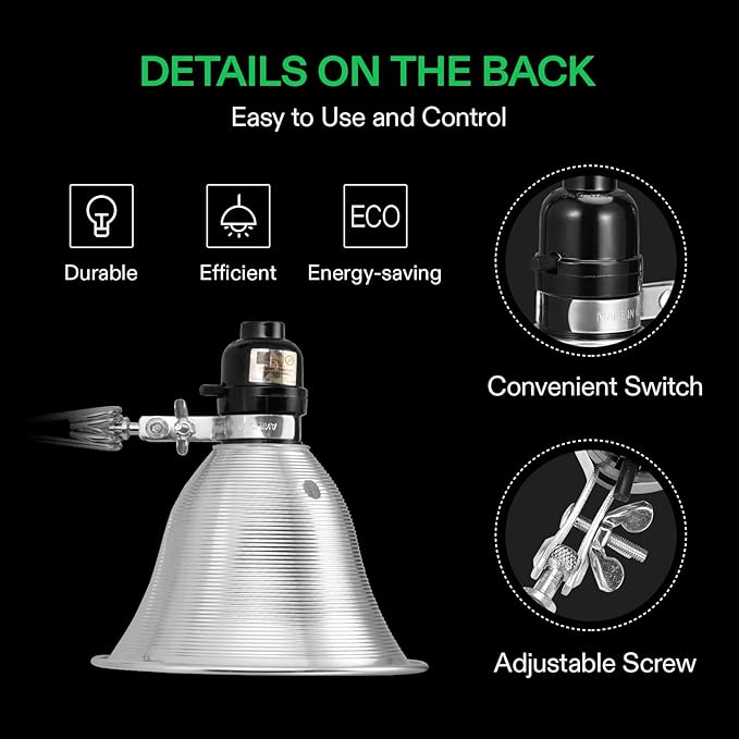VIVOSUN 2-Pack Clamp Lamp Light - Image 3