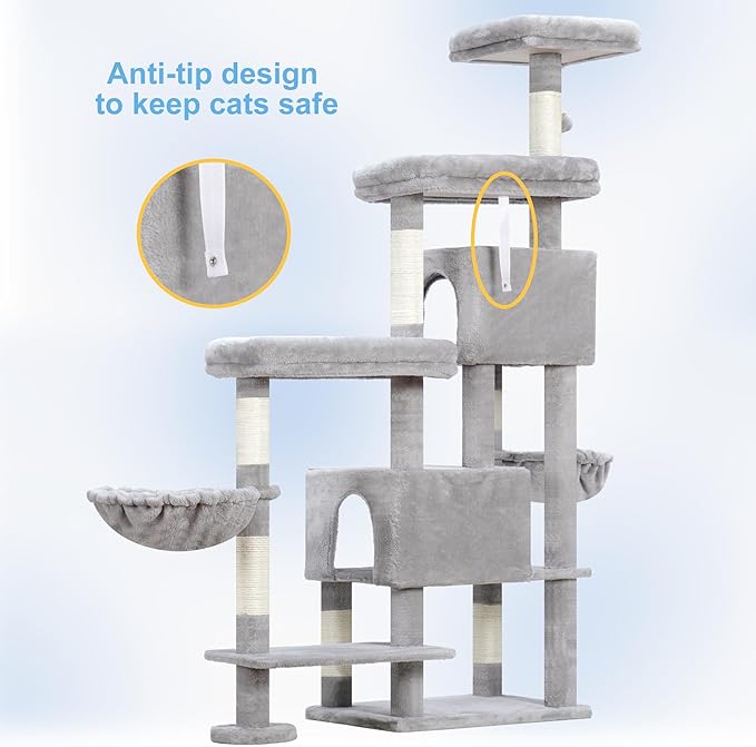 Hey-brother Cat Tree Tower, Scratching Posts - Image 9