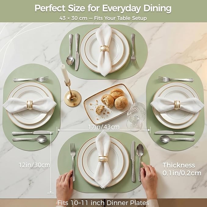 Premium Thick Silicone Placemat，Heat & Oil Resistant, Non-Slip Table Mat - Image 8