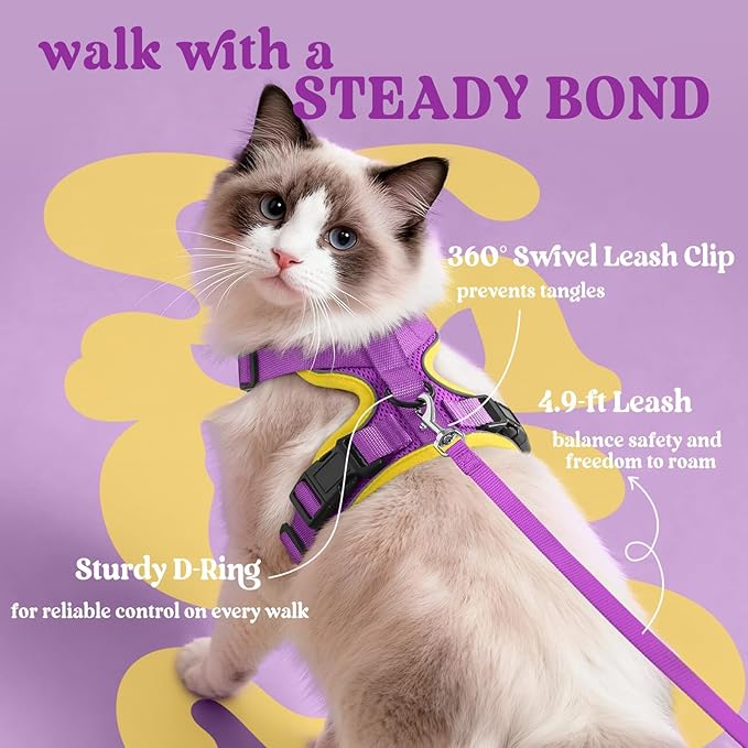 rabbitgoo Cat Harness and Leash Set, Escape Proof Vest Harness - Image 5