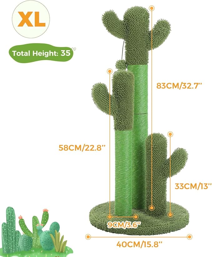 PAWZ Road Cat Scratching Post Cactus Cat Scratcher Featuring - Image 8