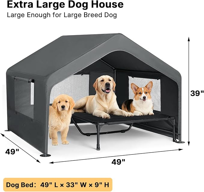 Veehoo Extra Large Dog House Outdoor - Image 6