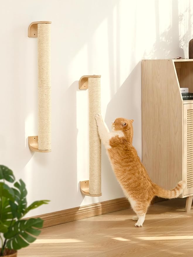 FUKUMARU Cat Wall Scratcher, Sturdy Sisal Climbing Tree - Image 6