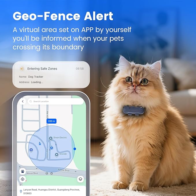 SEEWORLD Pet GPS Tracker for Dogs Cats, Real-Time Location Tracker - Image 4