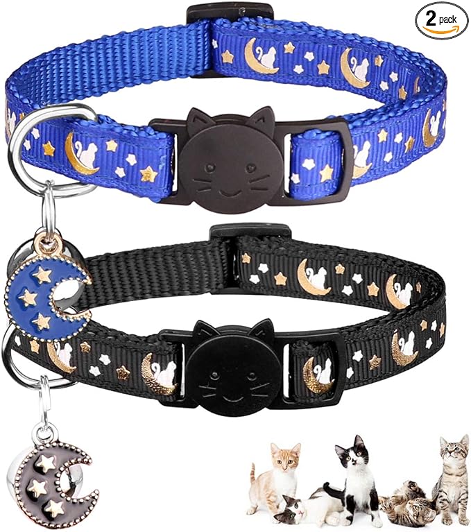 Baeuppit 2Pcs Breakaway Cats Collars Cat Collars by Baeuppit
