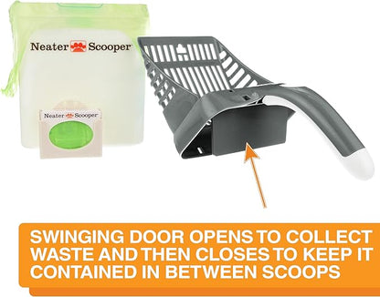 Neater Pet Brands Neater Scooper Standard Cat Litter Scoop, 195 Refill Bags – - Image 3