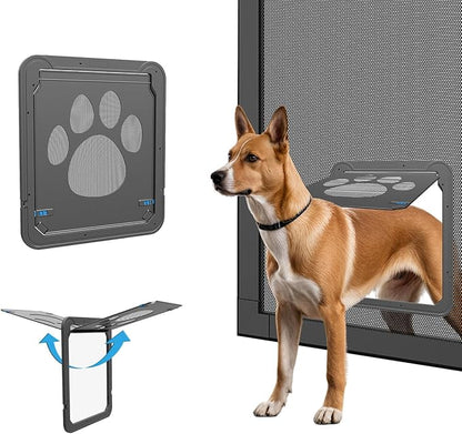 Dog Door for Screen Door with Magnetic Closure Pet Screen Door for Sliding by BillionChains