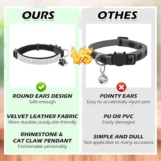 EXPAWLORER Soft Velvet Safe Cat Collars - Image 7