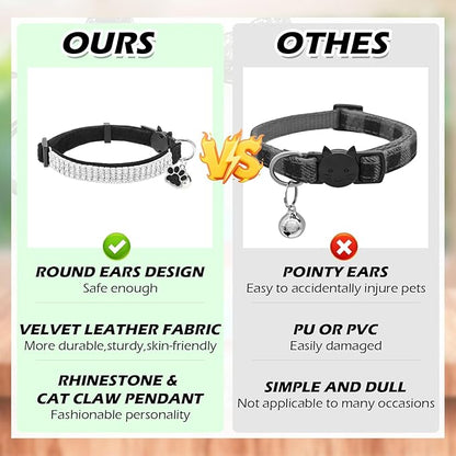 EXPAWLORER Soft Velvet Safe Cat Collars - Image 7