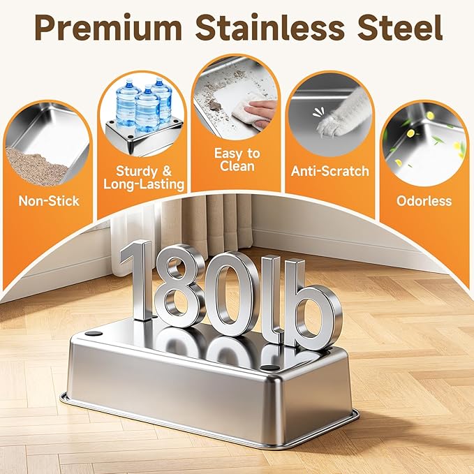 Stainless Steel Litter Box - Image 6