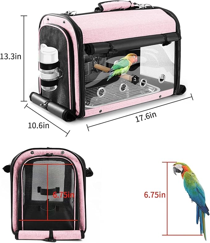 Bird Carrier Bag Bird Travel Cage - Image 6