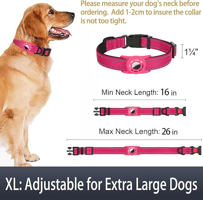 AirTag Dog Collar with AirTag Holder Compatible - Image 6