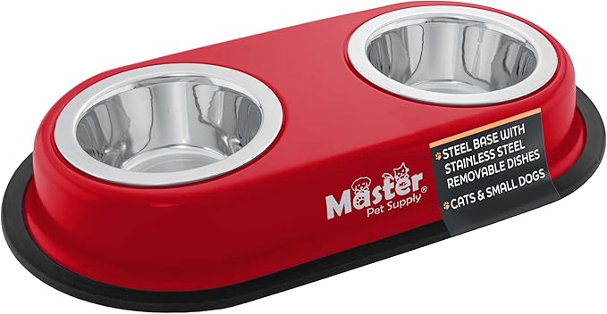Master Pet Supply Double Dog Bowls Set by MasterPetSupply