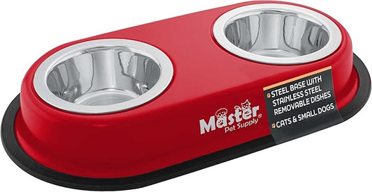 Master Pet Supply Double Dog Bowls Set by MasterPetSupply
