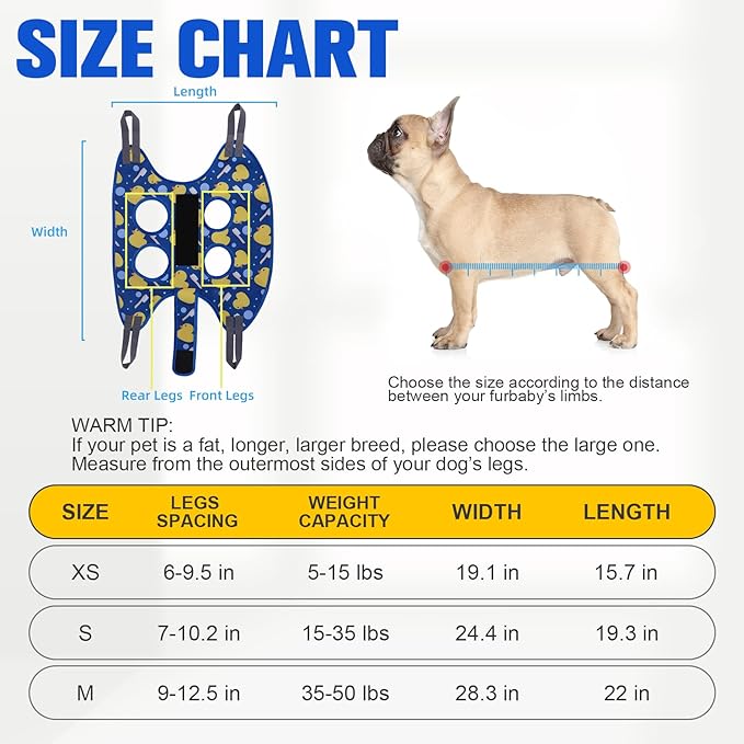 PAWCHIE Dog Grooming Hammock Harness - Image 6