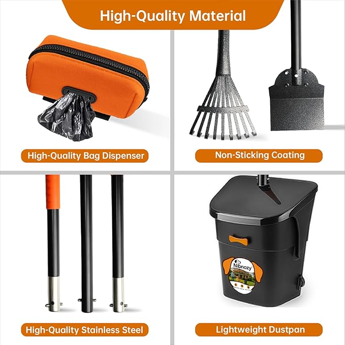 Dog Pooper Scooper with Bags & Dispenser - Image 6