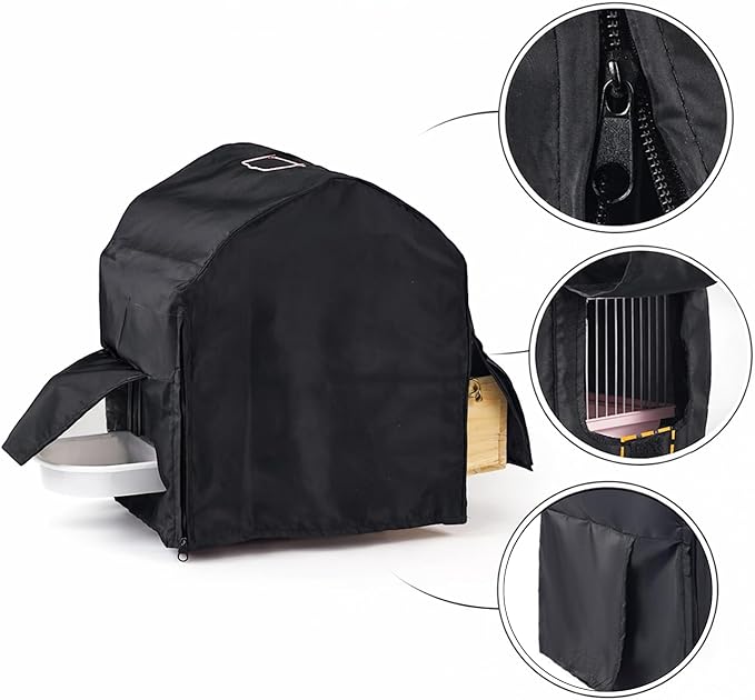 Bird Cage Cover Blackout for Good Night, 11.6 x 8.6 x 15.7 in Dustproof - Image 3