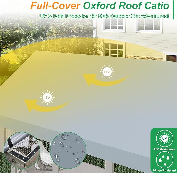 Extra Large Catio Outdoor Cat Enclosure Waterproof, Walk-in Outdoor Pet House - Image 7