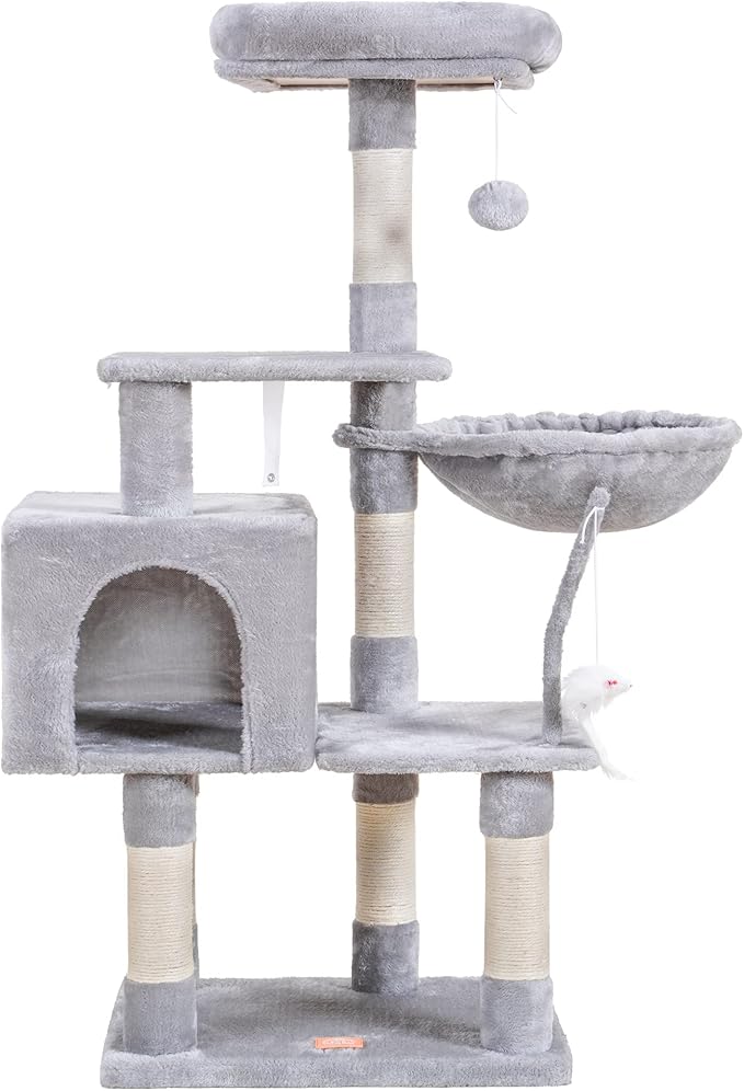 Heybly Cat Tree with Toy, Cat Tower condo by HEYBLY